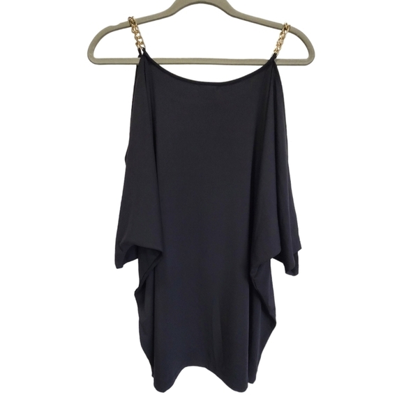 1X Metal Accent Cold Shoulder  Blouse - Picture 3 of 5